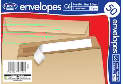 County 50 C6 Manilla Peel & Seal 114 X 162Mm