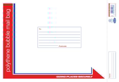 County Polythene Bubble Value Mail Bags 10S  - X Large 350 X 470