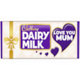 Cadbury Milk Choc Bar w Love You Mum Sleeve 110g (CAD03)