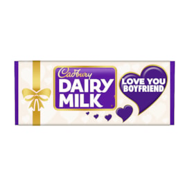 Cadbury Milk Choc Bar w Love You Boyfriend Sleeve 110g (CAD701)