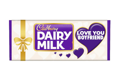Cadbury Milk Choc Bar w Love You Boyfriend Sleeve 110g (CAD701)