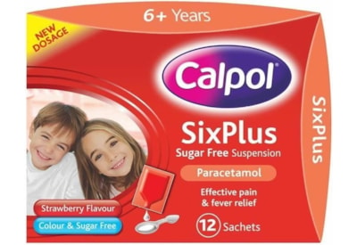 Calpol Sugar Free 6 Plus 12x5ml (75476)