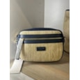 Nova Leather Straw Camera Bag