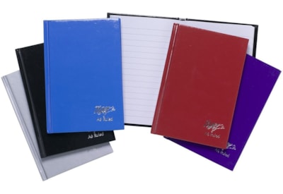 Tiger Casebound Notebook-assorted Colours-80 Sheets A6 (300410)