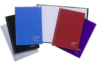 Tiger Casebound Notebook-assorted Colours-80 Sheets A6 Tiger Casebound Notebook-assorted Colours-80 Sheets A6