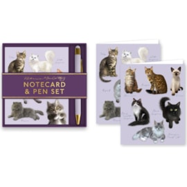 Cats Notecard & Pen Set (RFS13296)