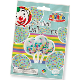Pre-loaded Coloured Confetti Balloons 6s (CB01)
