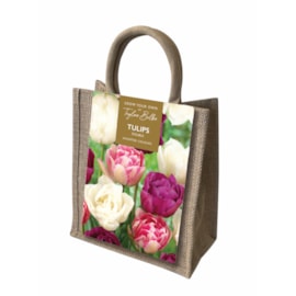 Taylors Double Tulips Jute Gift Bag Taylors Double Tulips Jute Gift Bag