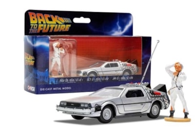 Corgi Back To The Future Delorean And Doc Brown Figure Corgi Back To The Future Delorean And Doc Brown Figure