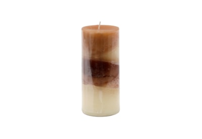 Sifcon Vanilla Swirl Pillar Candle 7x15 (CD6097)