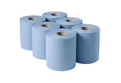Centre Feed Blue Roll 6pk 150m Centre Feed Blue Roll 6pk 150m