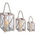 Distressed Lanterns Set Of 3 (CH183081)