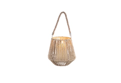 Braided Paper Lantern With Rope Handle 17cm Braided Paper Lantern With Rope Handle 17cm