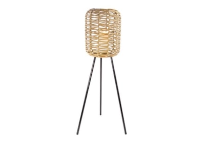 Rattan Look Lantern Tripod 83Cm Rattan Look Lantern Tripod 83Cm