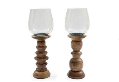 Hurricane Glass Candle Holder 28cm