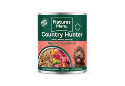Natures Menu Country Hunter Dog Food Cans Beef 600g Natures Menu Country Hunter Dog Food Cans Beef 600g