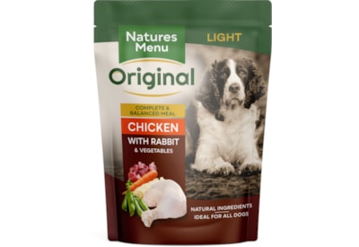Natures Menu Cooked Food Pouches For Dogs Rabbit & Chicken 300g (NMPLI)