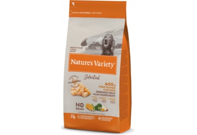 Natures Variety Selected Dry Food Chicken for Medium Dogs 2kgs (NVMMC)
