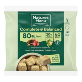 Natures Menu 80/20 Lamb Nuggets 1Kg (Frozen)