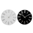 Embossed Silver No. Clock 30cm Embossed Silver No. Clock 30cm