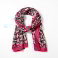 Classic Abstract Summer Scarf Fuchsia Classic Abstract Summer Scarf Fuchsia