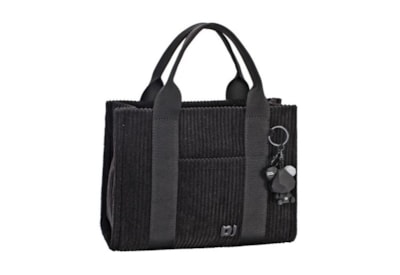 David Jones Corduroy Tote Bag Black