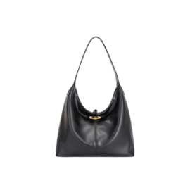 Slouchy Button Detail Hobo Bag Black Slouchy Button Detail Hobo Bag Black