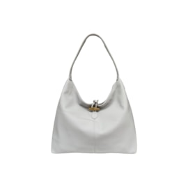 Nova Leather Slouchy Button Detail Hobo