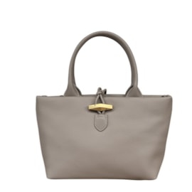 David Jones Button Detail Grab Bag Taupe David Jones Button Detail Grab Bag Taupe
