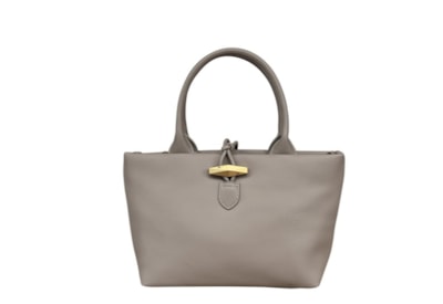 David Jones Button Detail Grab Bag Taupe David Jones Button Detail Grab Bag Taupe