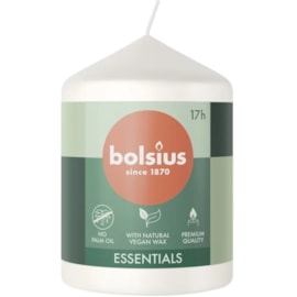 Bolsius Pillar Candle Cloudy White 80mm Bolsius Pillar Candle Cloudy White 80mm