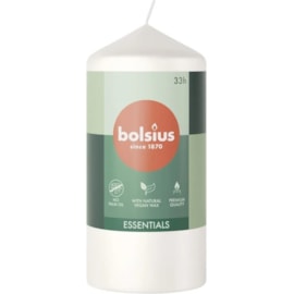 Bolsius Pillar Candle Cloudy White 120mm Bolsius Pillar Candle Cloudy White 120mm
