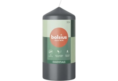 Bolsius Pillar Candle Stormy Grey 120mm Bolsius Pillar Candle Stormy Grey 120mm