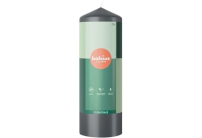 Bolsius Pillar Candle Stormy Grey 200mm Bolsius Pillar Candle Stormy Grey 200mm