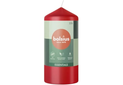 Bolsius Pillar Candle Delicate Red 120mm (CN6639)