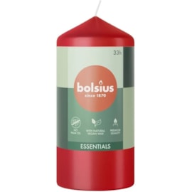 Bolsius Pillar Candle Delicate Red 120mm Bolsius Pillar Candle Delicate Red 120mm