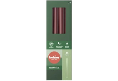 Bolsius Taper Candles 4s Velvet Red 245mm Bolsius Taper Candles 4s Velvet Red 245mm