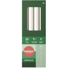 Bolsius Dinner Candles 8s Cloudy White 230mm (CN6669)