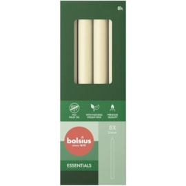 Bolsius Dinner Candles 8s Soft Pearl 230mm (CN6670)