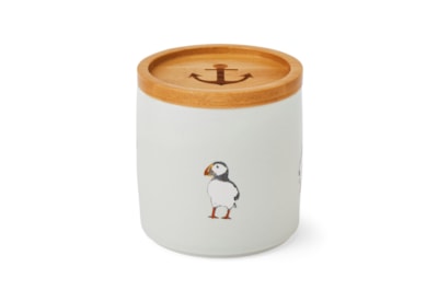 Cooksmart Coastal Birds Ceramic Canister Small Cooksmart Coastal Birds Ceramic Canister Small