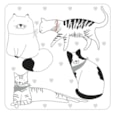 David Mason Design Playful Pets Cat Coasters 4s David Mason Design Playful Pets Cat Coasters 4s