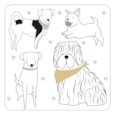 David Mason Design Playful Pets Dog Coasters 4s David Mason Design Playful Pets Dog Coasters 4s
