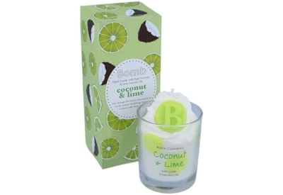 Get Fresh Cosmetics Coconut & Lime Piped Candle (PCOCOLI04)