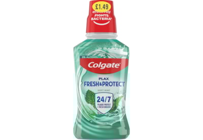 Colgate Mouth Rinse Plax Soft Mint 250Ml Pmp 1.49