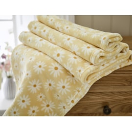 Dy Cozy Comforts Daisy Throw  Yellow 170Cm