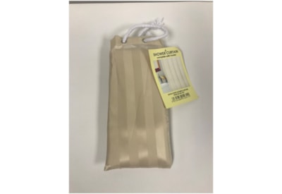 Dh Satin Stripe Shower Curtain Cream (001-031)