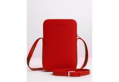 Lappella Mia Leather Crossbody Phone Bag Scarlet
