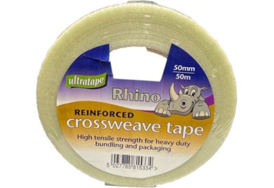 Ultratape Rhino Crossweave Parcel Tape 50mm x 50m Ultratape Rhino Crossweave Parcel Tape 50mm x 50m