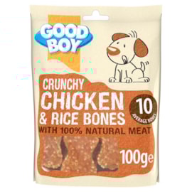 Good Boy Crunchy Chicken & Rice Bones 100G Good Boy Crunchy Chicken & Rice Bones 100G