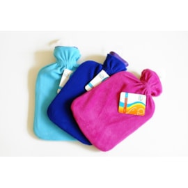 Hot Water Bottle With Fleece Cover 2 ltr Hot Water Bottle With Fleece Cover 2 ltr